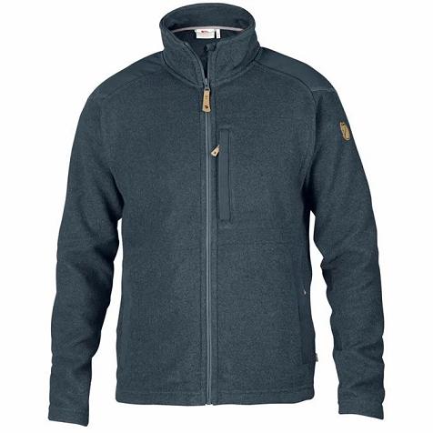 Fjallraven Men Buck Fleece Blue PH276290 Philippines